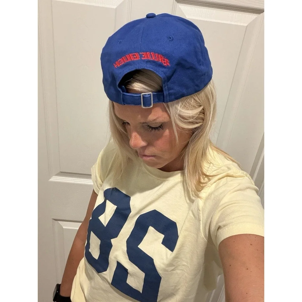 Billie Eilish‎ Genuine Merchandise Blue Girl Adult Baseball Cap Hat Port Company